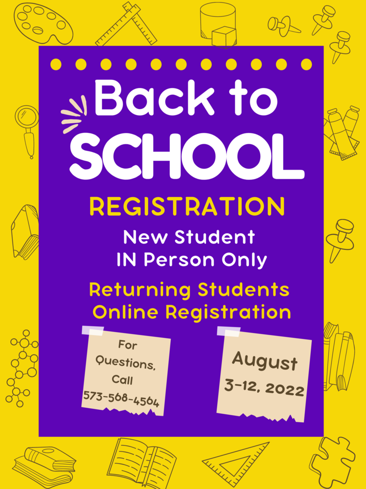 Back to School Registration Info
